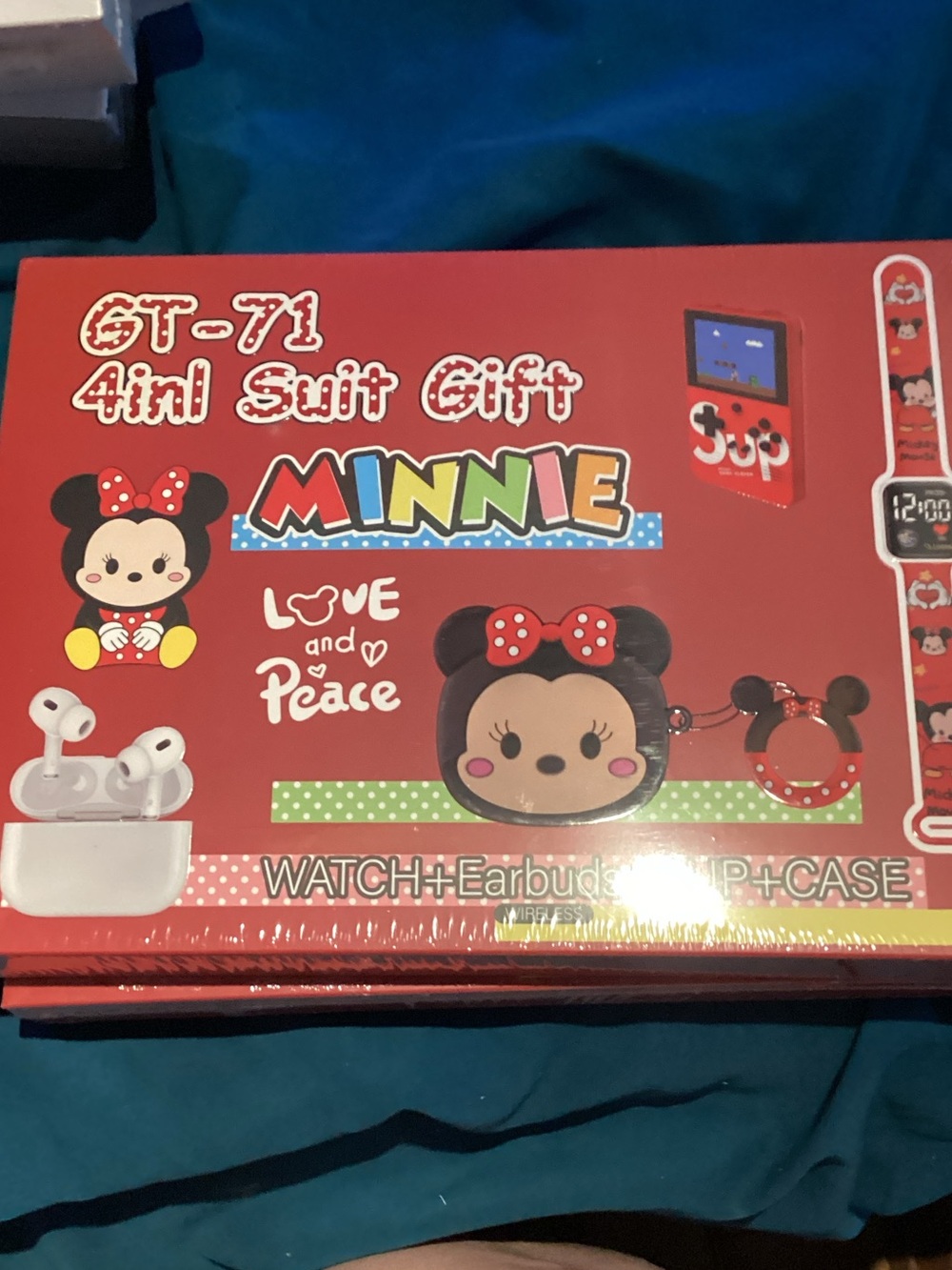 Minnie Kids 4-in-1 Accessory Gift Set - Red